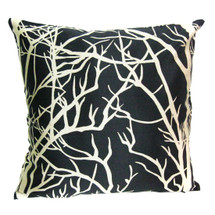 kilofly Home Decorative Throw Pillow Cover, 18" x 18", Leaves, with kilofly Refrigerator Magnet