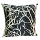 kilofly Home Decorative Throw Pillow Cover, 18" x 18", Leaves, with kilofly Refrigerator Magnet