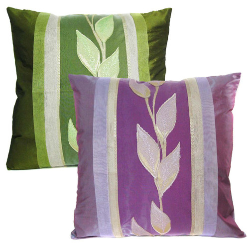 kilofly Home Decorative Throw Pillow Cover, 18" x 18", Value Combo [Set of 2], with kilofly Refrigerator Magnet