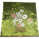 kilofly Home Decorative Throw Pillow Cover, 18" x 18", Hand Embroidery Floral, with kilofly Refrigerator Magnet