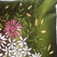 kilofly Home Decorative Throw Pillow Cover, 18" x 18", Hand Embroidery Floral, with kilofly Refrigerator Magnet