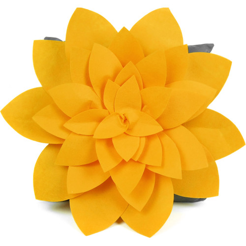 kilofly Home Decor Throw Pillow Cover, 18" x 18", 3D Dahlia