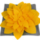 kilofly Home Decor Throw Pillow Cover, 18" x 18", 3D Dahlia