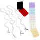kilofly Love Heart Rhinestone Bra Straps [Set of 1 Pair + 7 Bra Back Extender]