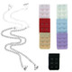 kilofly Double Rhinestone Bra Straps [Set of 1 Pair + 7 Bra Back Extender]