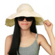 kilofly UV Protection Bendable Wide Brim Roll Up Quick Dry Sunscreen Visor