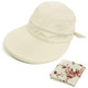 kilofly UV Protection Wide Brim Summer Lightweight 2in1 Visor Sun Hat