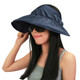 kilofly UV Protection Bendable Wide Brim Roll Up Removable Neck Face Flap Visor