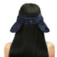 kilofly UV Protection Bendable Wide Brim Roll Up Removable Neck Face Flap Visor