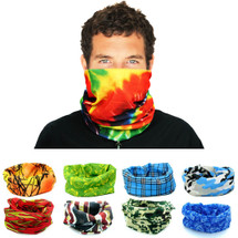 kilofly Multi-purpose Seamless Headwear Bandanas Mixed Set Value Pack [Set of 8]