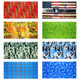 kilofly Multi-purpose Seamless Headwear Bandanas Mixed Set Value Pack [Set of 8]