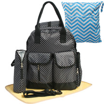 KF Baby Large Capacity Travel Backpack Diaper Bag + Changing Pad Value Combo Set