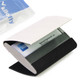 kilofly Business Card Holder - 2 Storage Slot Compartments - Garrett, PU Leather