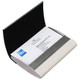 kilofly Business Card Holder - 2 Storage Slot Compartments - Garrett, PU Leather