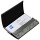 kilofly Business Card Holder - 2 Storage Slot Compartments - Tanner, PU Leather