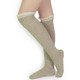 kilofly Women's Soft Lace Trim Knee-High Socks