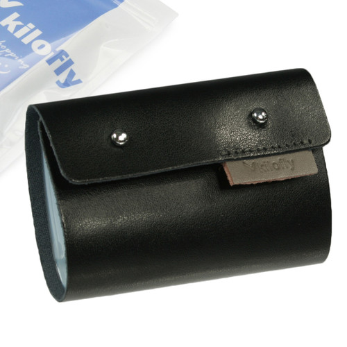 kilofly Credit Business Card Holder Name Card Case - Leather, Brief Case Style