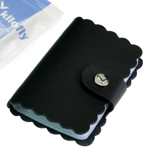 kilofly Credit Card Holder - Retro Style with 26 Card Pockets - Luke, with kilofly Mini Gift-for-You Card