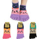 kilofly Cute Full Toe Socks Value Pack, with Small Earflaps, Set of 3 Pairs