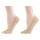 kilofly Non-Skid Silicone Patch No Show Liner Socks Set [Full toe + Toeless]