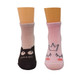 KF Baby Girls Non-Skid Cotton Socks Value Pack, 4 pairs, Infants to Toddlers