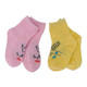 KF Baby Girls Non-Skid Cotton Socks Value Pack, 4 pairs, Infants to Toddlers