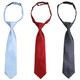 kilofly Pre-tied Adjustable Neck Strap Tie Boys Necktie Value Set of 3