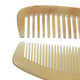 kilofly Genuine No Static Natural Sheep Horn Comb [Set of 2] + Carring Pouch