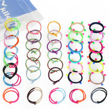 kilofly Girls Elastic Hair Ties Ponytail Holders Value Pack, Set of 36