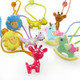 kilofly Girls Elastic Hair Band Value Pack, Set of 16, Pastel Animals