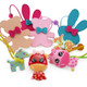 kilofly Girls Elastic Hair Band Value Pack, Set of 16, Pastel Animals