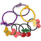 kilofly 10 Crocheted Elastic Band + 3 Hair Ties Ponytail Holders Value Pack