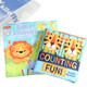 KF Baby Cloth Book Value Pack [Set of 2] - Baby Animals, Counting Fun
