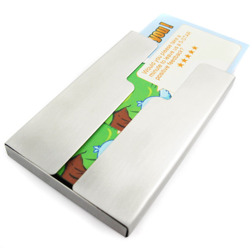 kilofly Business Card Holder - Slide-Out - Travor, with kilofly Mini Gift-for-You Card