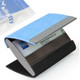 kilofly Business Card Holder - 2 Storage Slot Compartments - Javier, PU Leather