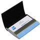 kilofly Business Card Holder - 2 Storage Slot Compartments - Javier, PU Leather