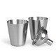 kilofly Stainless Steel 8 oz Flask + Funnel + 2 Shot Glasses Set, with Gift Box