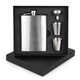 kilofly Stainless Steel 8 oz Flask + Funnel + 2 Shot Glasses Set, with Gift Box