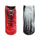 kilofly Funny Novelty Photo Socks Value Pack [Set of 2 Pairs], Footprints