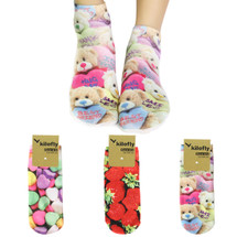 kilofly Funny Novelty Photo Socks Value Pack [Set of 3 Pairs], Candy House