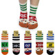 kilofly Novelty Crew Socks Value Pack [Set of 5 Pairs] - Soccer Kids
