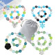 kilofly Princess Party Favor Jewelry Value Pack, Necklace & Bracelet, 4 Sets