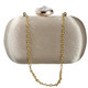 kilofly Women Clutch Handbag Purse Hard Case, Rhinestone Crystal + Money Clip