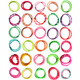 kilofly Girls Elastic Hair Ties Ponytail Holders Bands Value Pack, Set of 60