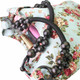 kilofly Bohemian Beaded Top Handle Cloth Handbag Shoulder Bag