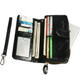 Missy K Genuine Leather Women's Wristlet Hand Wallet Credit Card Clutch Purse