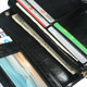 Missy K Genuine Leather Women's Wristlet Hand Wallet Credit Card Clutch Purse