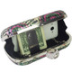 Missy K Rhinestone Ring Hard Case Sequin Evening Party Clutch Purse + Money Clip