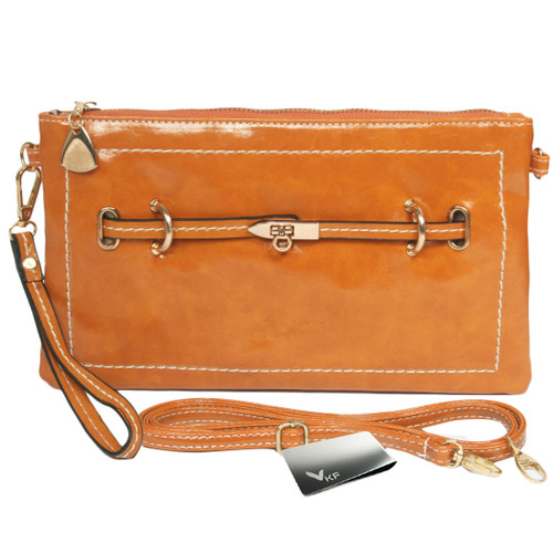 kilofly Women's Wristlet Faux Leather Clutch Handbag + kilofly Money Clip