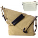 kilofly Large Casual Canvas Crossbody Shoulder Bag + Handy Pouch Value Combo